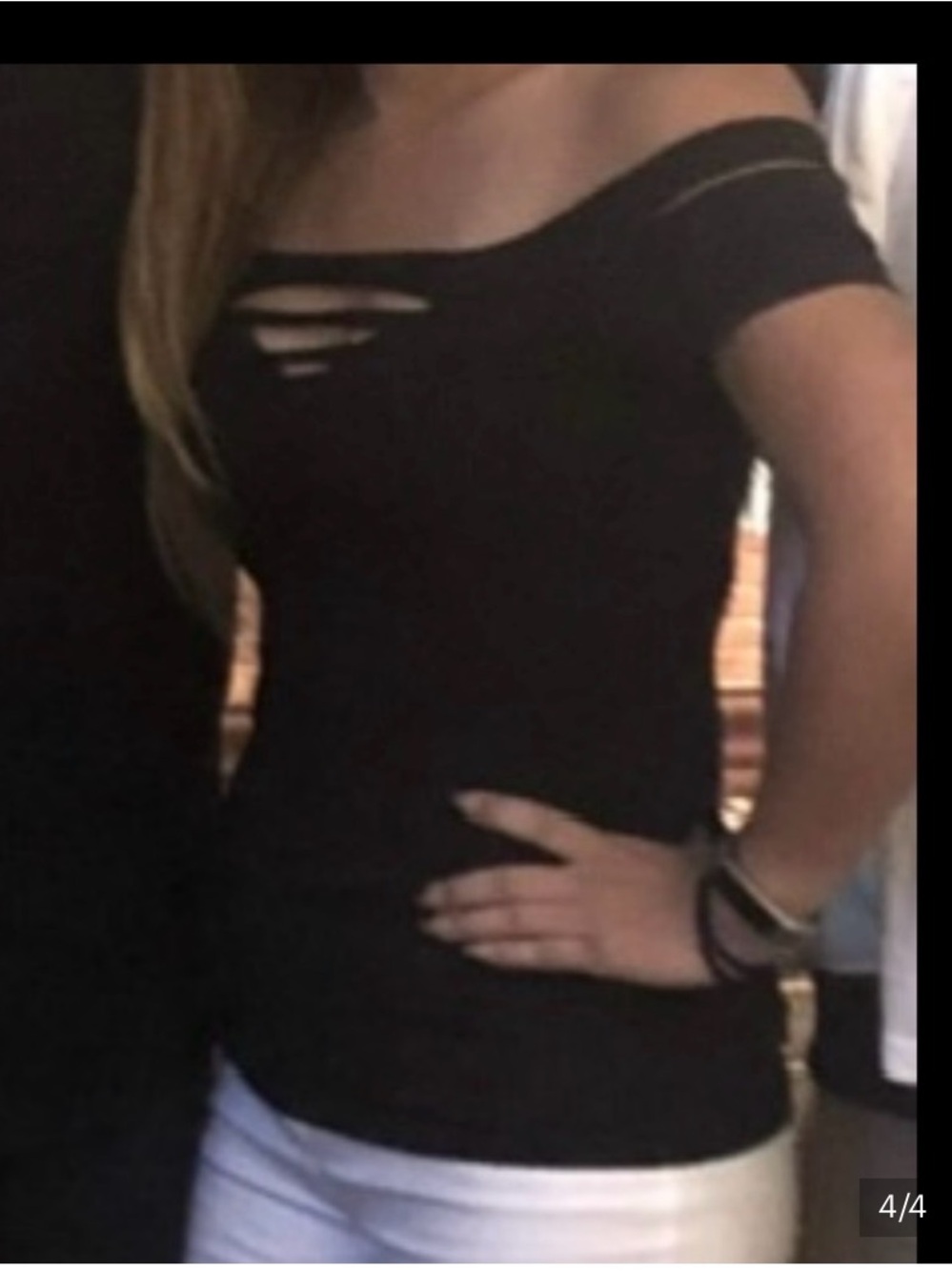Patty Boutik  Off-Shoulder Black Cutout Top